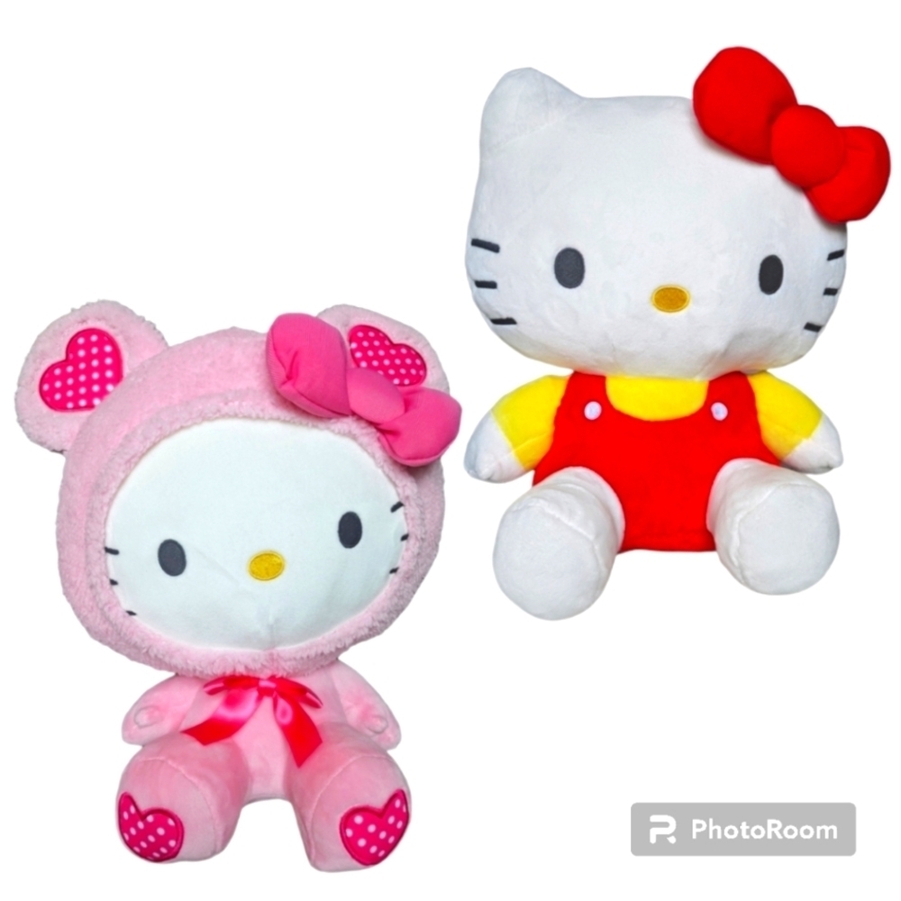 Sanrio Set of 2 NWT Hello Kitty plush stuffies Medium Size - Picture 1 of 6